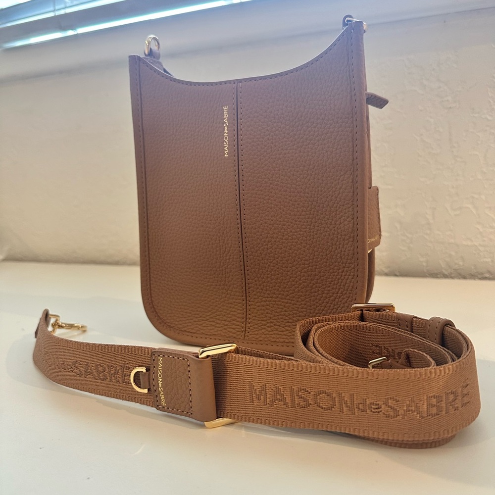 Maison de Sabré Leather Mini Saddle Bag